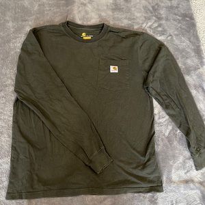 Men’s carhartt long sleeve - dark green